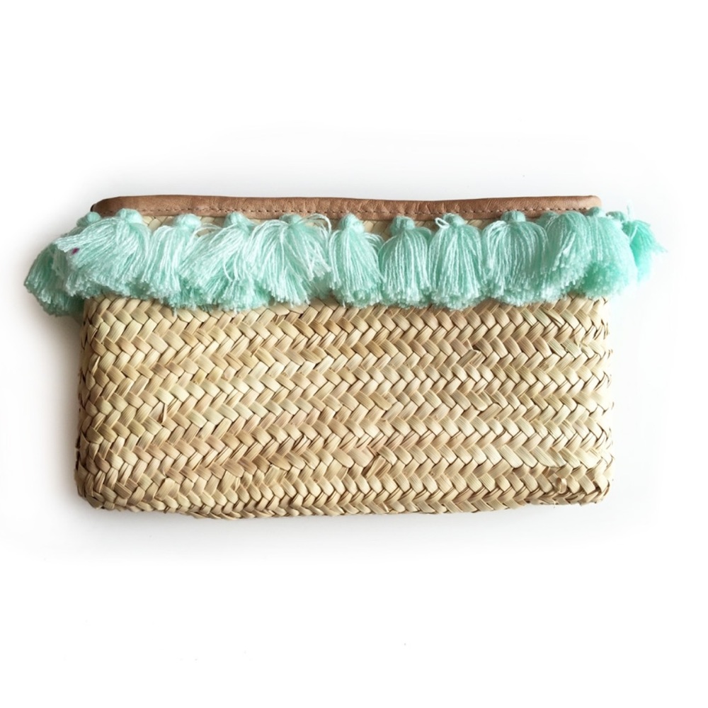 French Baskets Handmade Straw Clutch